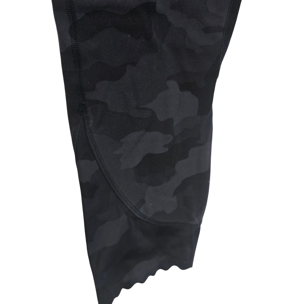 Lululemon Align Scalloped Hem 21 High Rise Leggings Camo Deep Coal Multi Size 10 - Picture 9 of 11